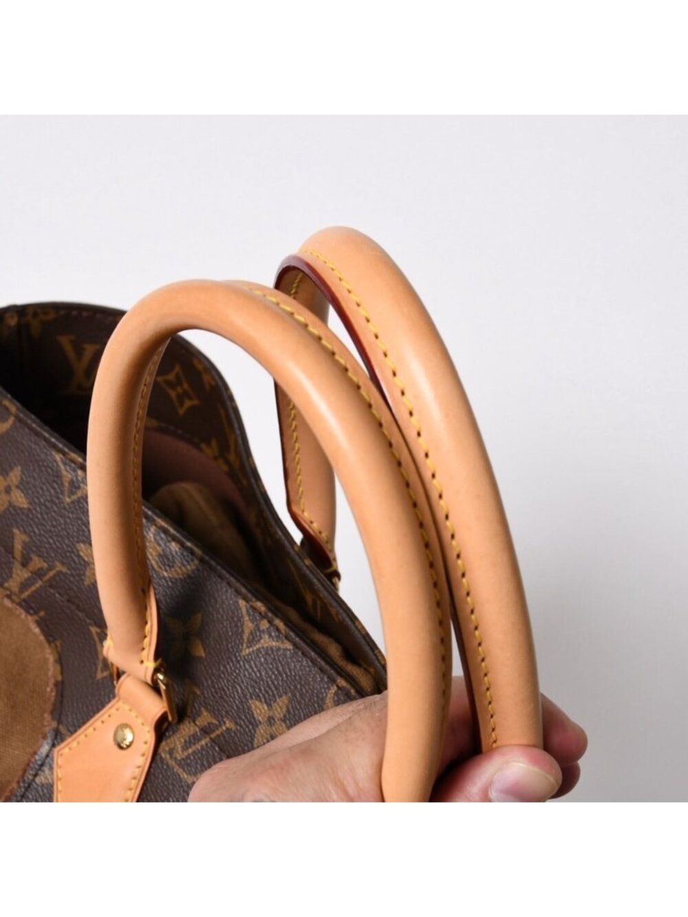 Louis Vuitton with Holes Tote Bag Comme Des Garcons Rei Kawakubo Gold - Picture 7 of 16